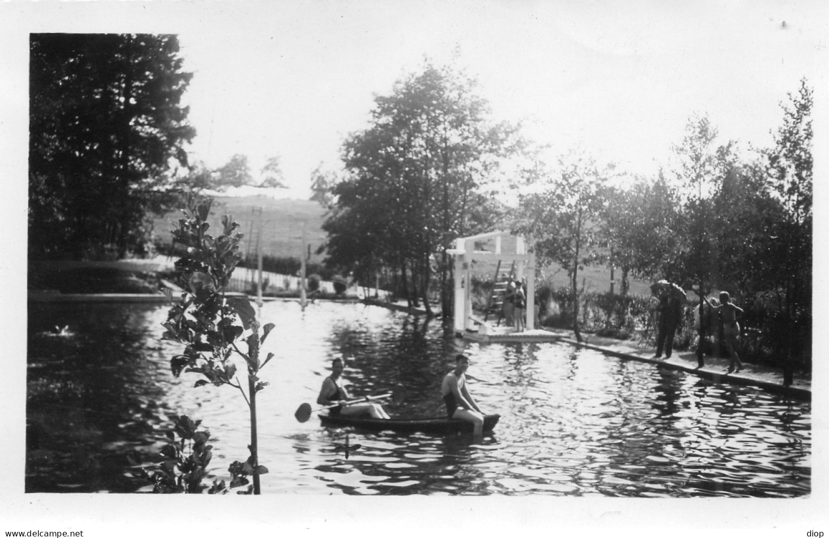 Photo Vintage Paris Snap Shop -Plombi&egrave;res Piscine Swimming Pool - Lieux