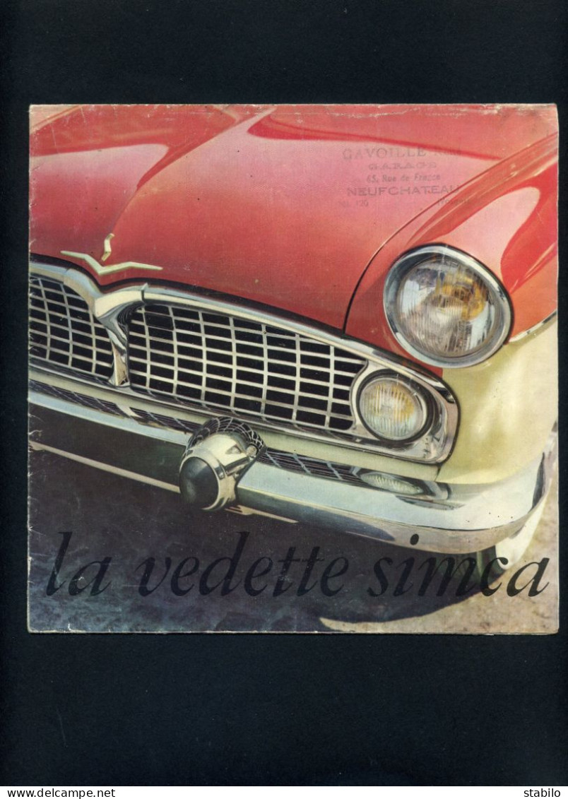 AUTOMOBILE - DEPLIANT SIMCA VEDETTE - Publicités