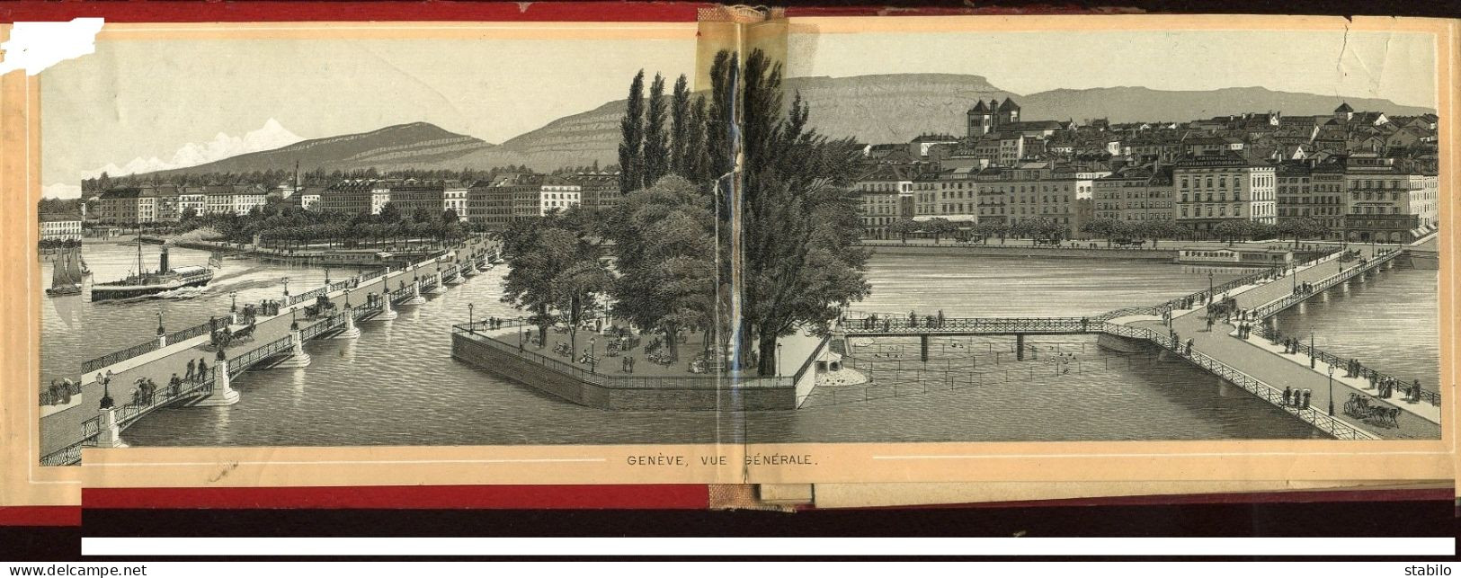 GENEVE (SUISSE) - ALBUM DE 18 VUES - FORMAT 15.5 X 10.5 CM - VOIR ETAT - Non Classés