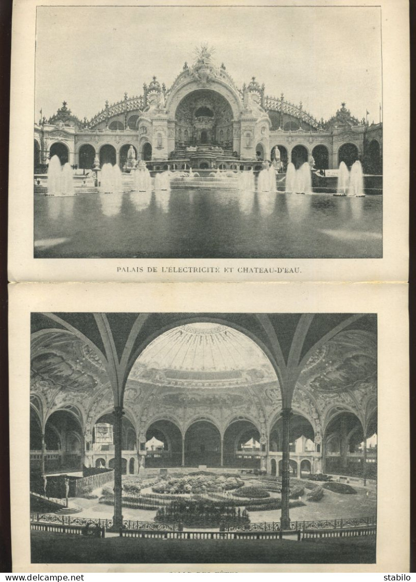 PARIS - DEPLIANT DE 30 VUES - EXPOSITION UNIVERSELLE 1900 - Ile-de-France