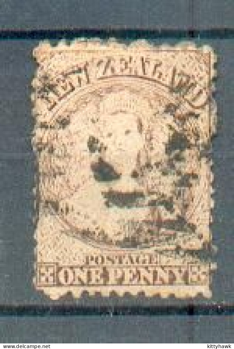 D 16  - N. Z. - YT 39 ° Obli - Fil Etoile - Dentelure Imparfaite - Used Stamps