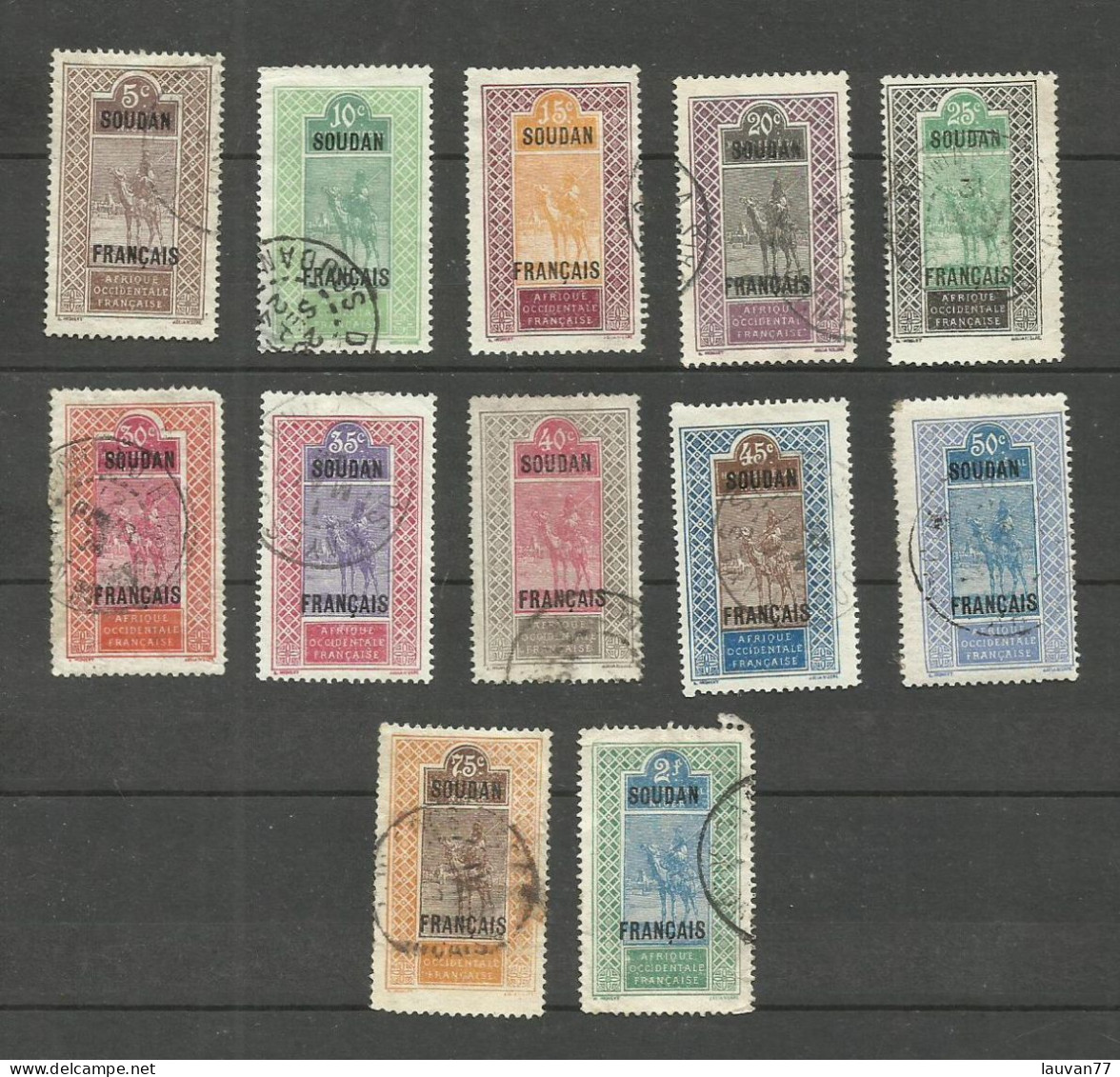 SOUDAN N°23 à 33, 35 Cote 10.30€ - Used Stamps