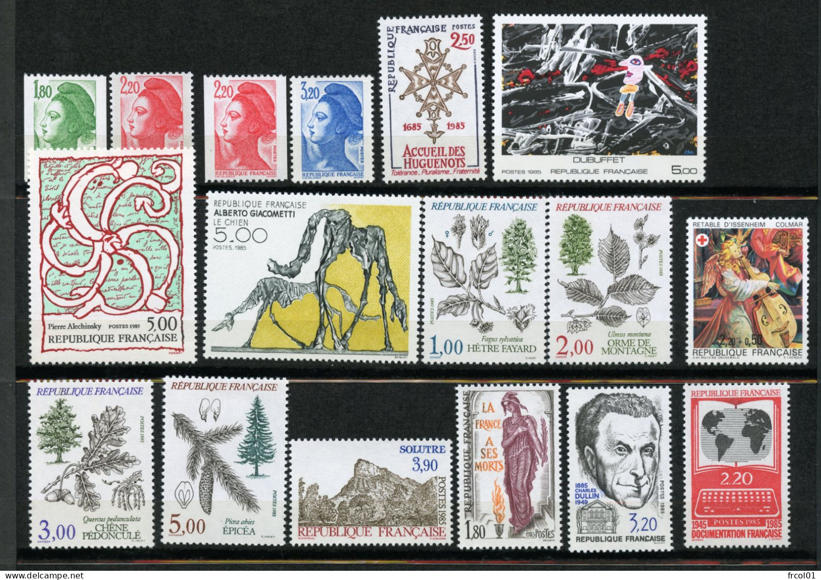 France, Yvert Année Complète 1984**, Luxe, 2299/2346, 49 Timbres , MNH - 1980-1989