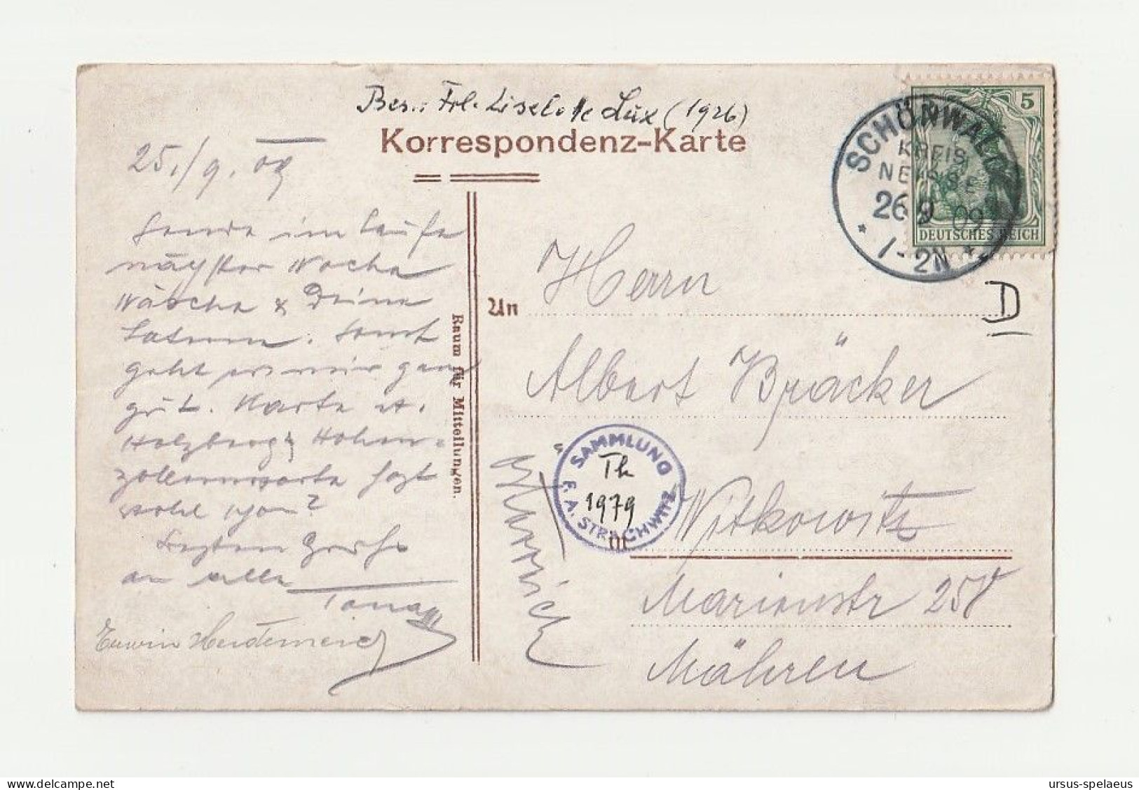 GRUSS AUS SCHÖNWALDE KREIS NEISSE   AK 1909 - Schlesien