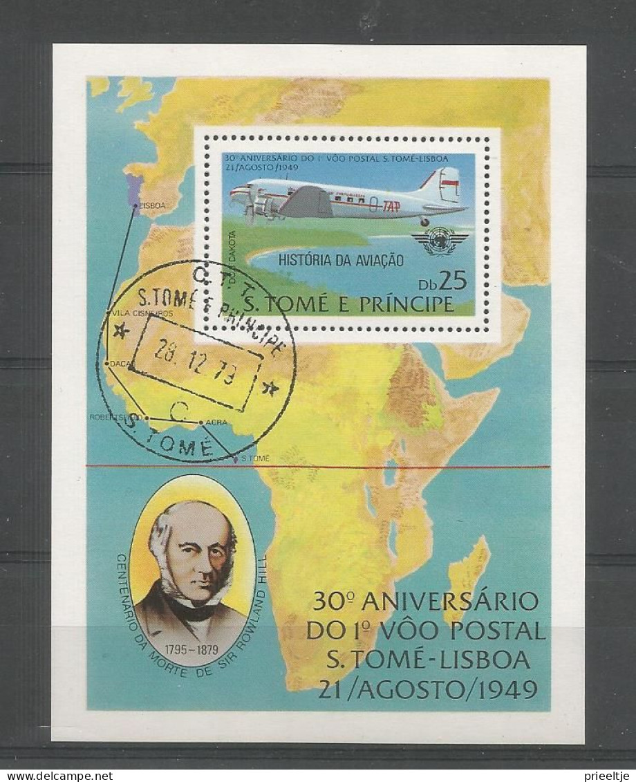 St Tome E Principe 1980 Aviation History S/S  (0) - Sao Tome Et Principe