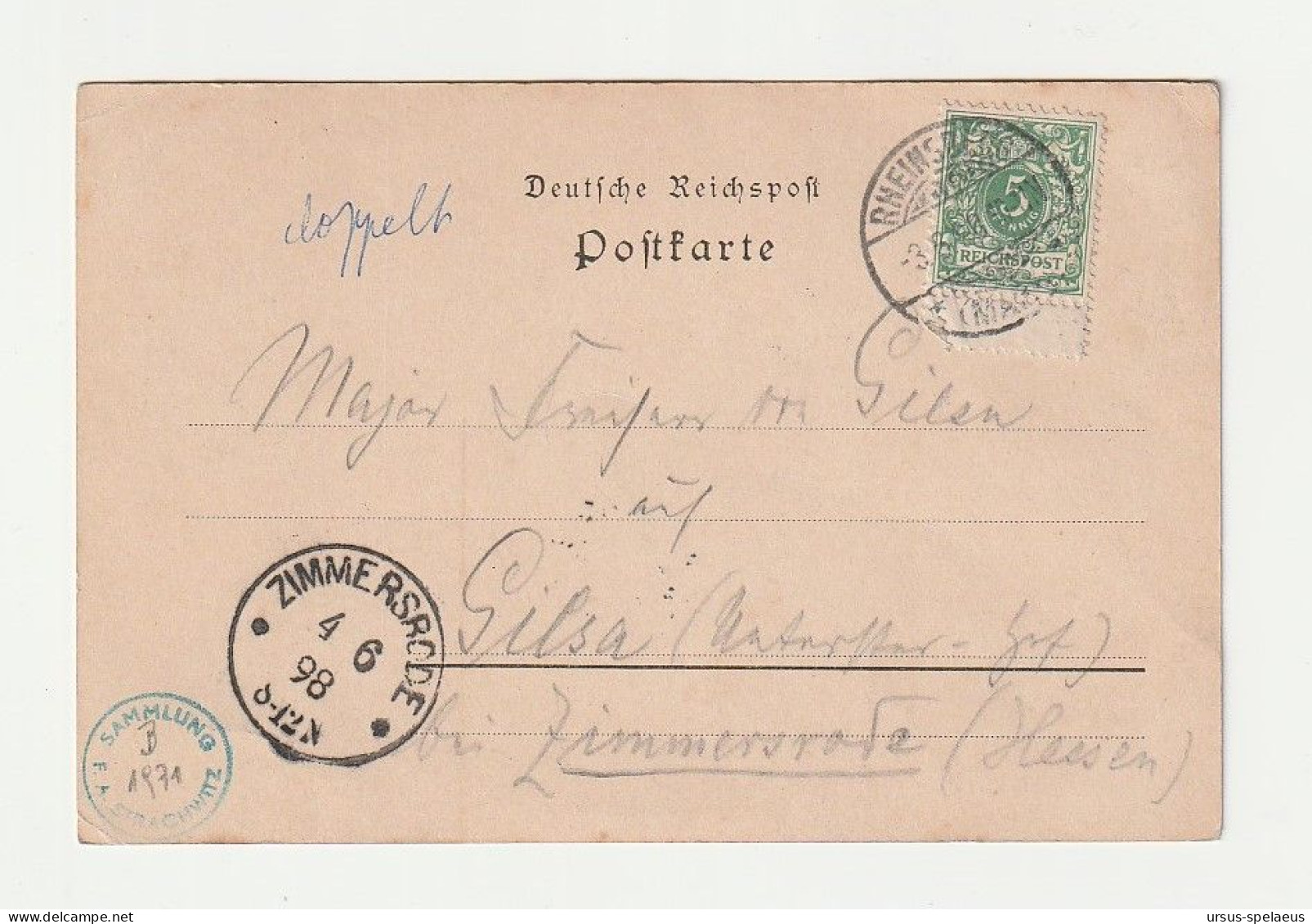 RHEINSBERG (MARK)   AK 1898 - Rheinsberg
