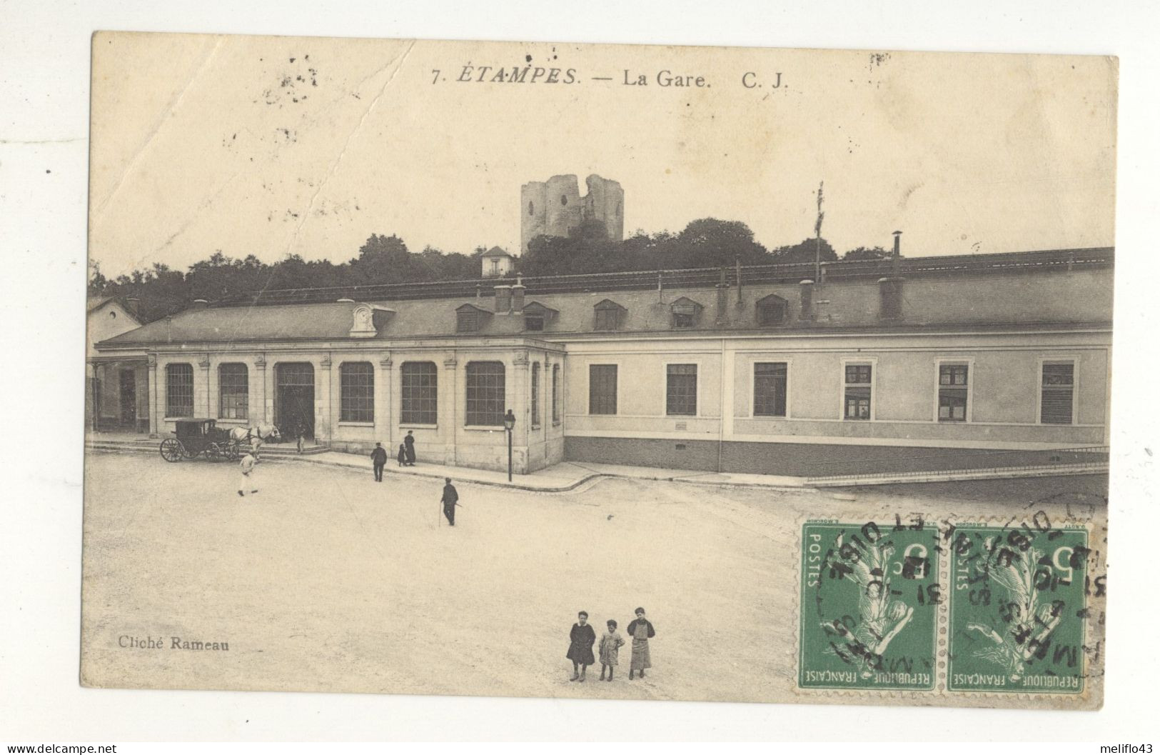 91/ CPA A - Etampes - La Gare - Etampes