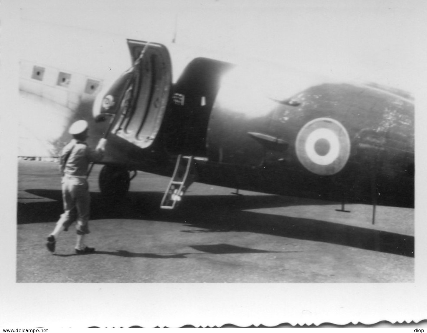 Photo Vintage Paris Snap Shop - Avion Militaire - Guerre, Militaire