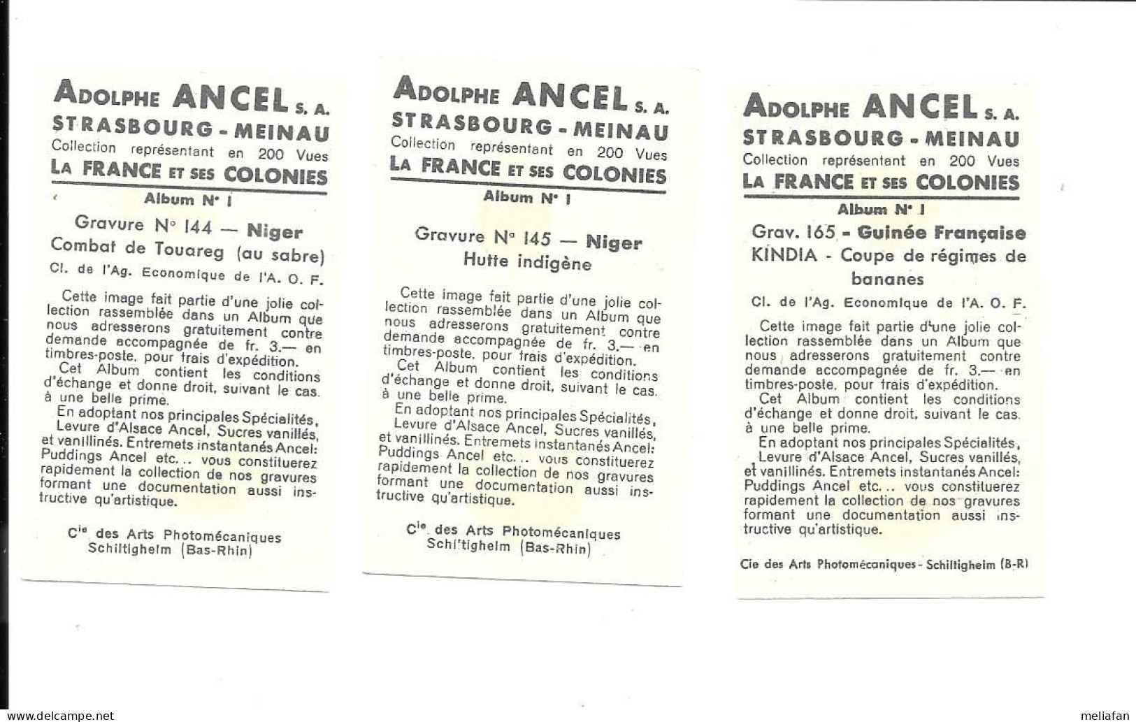 DQ06 - IMAGES ADOLPHE ANCEL - NIGER - GUINEE FRANCAISE KINDIA - Autres & Non Classés