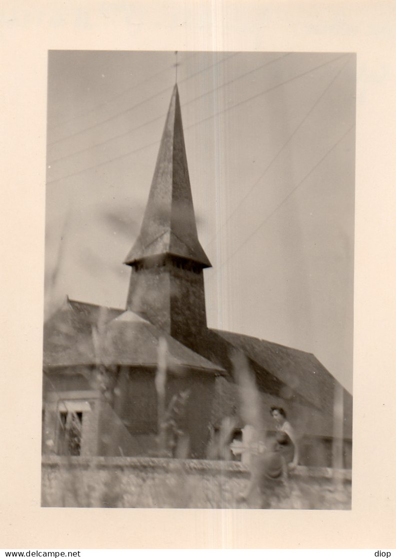 Photo Vintage Paris Snap Shop - Eglise Clocher De Bois - Luoghi