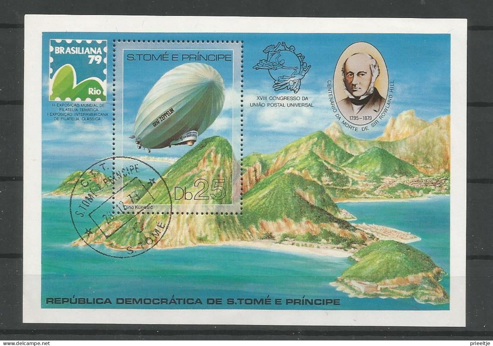 St Tome E Principe 1980 Airship History S/S Zeppelin  (0) - Sao Tome And Principe