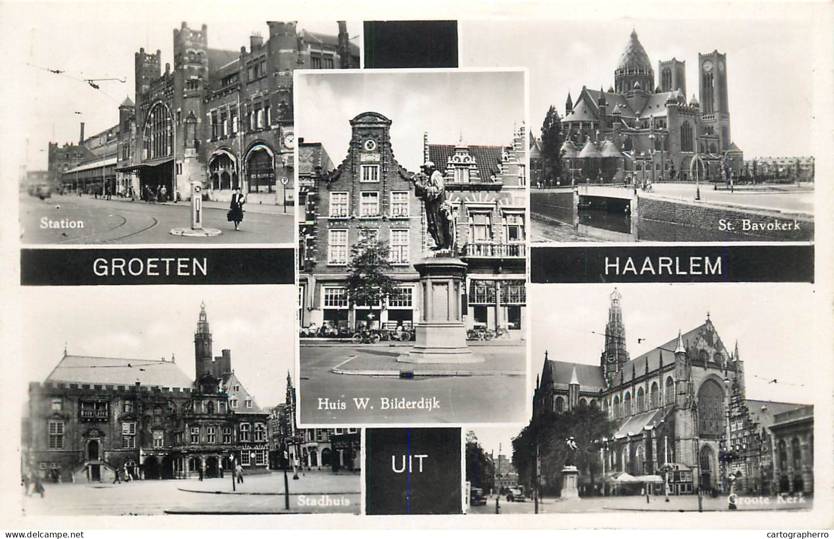 Postcard Netherlands Groeten Haarlem Uit - Autres & Non Classés