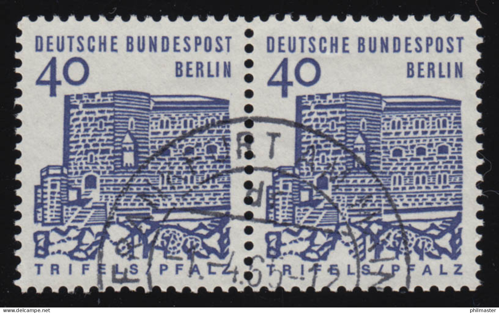 245 Im Waagerechten Paar Echt Und Zeitgerecht Gestempelt O Frankfurt/M. 1.4.65 - Used Stamps