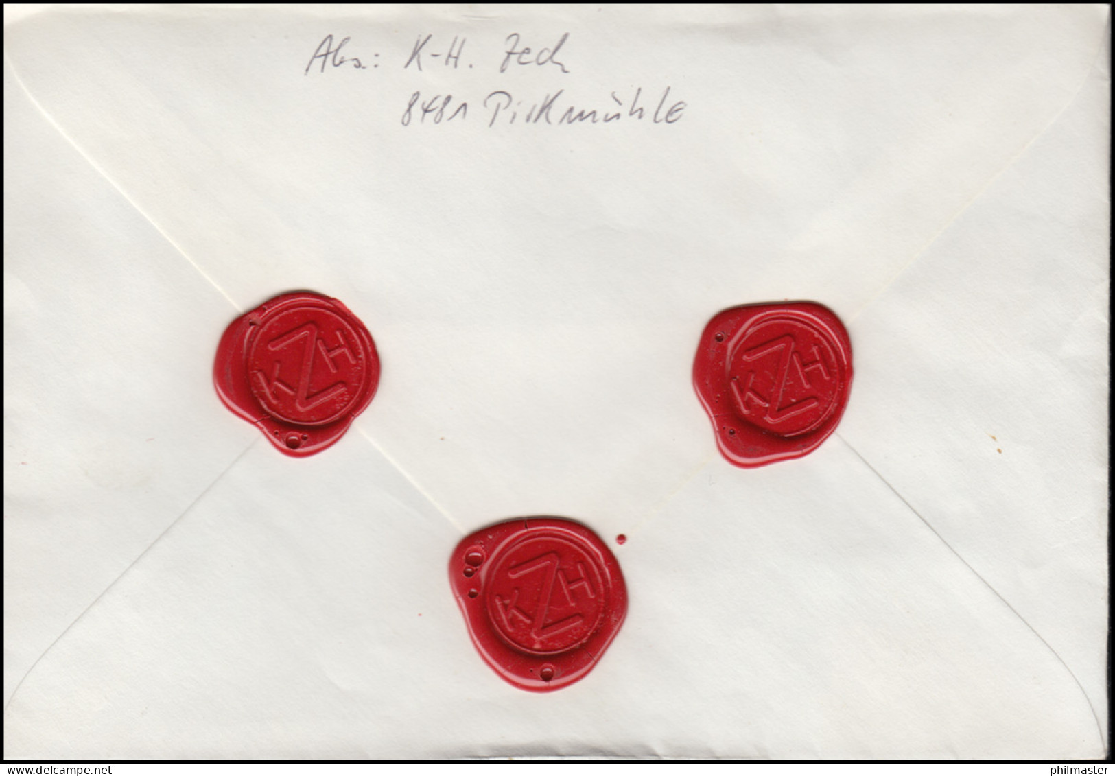 814-815 SWK Je RA6 Mit Nummer 495-500 Versiegelter Wert-FDC Weiden 14.7.88 - Roulettes