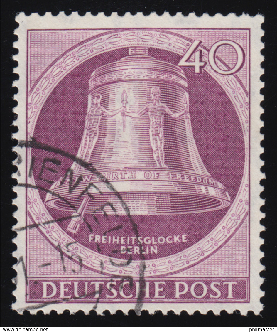 79 Glocke I (Klöppel Links) 40 Pf O Gestempelt - Used Stamps