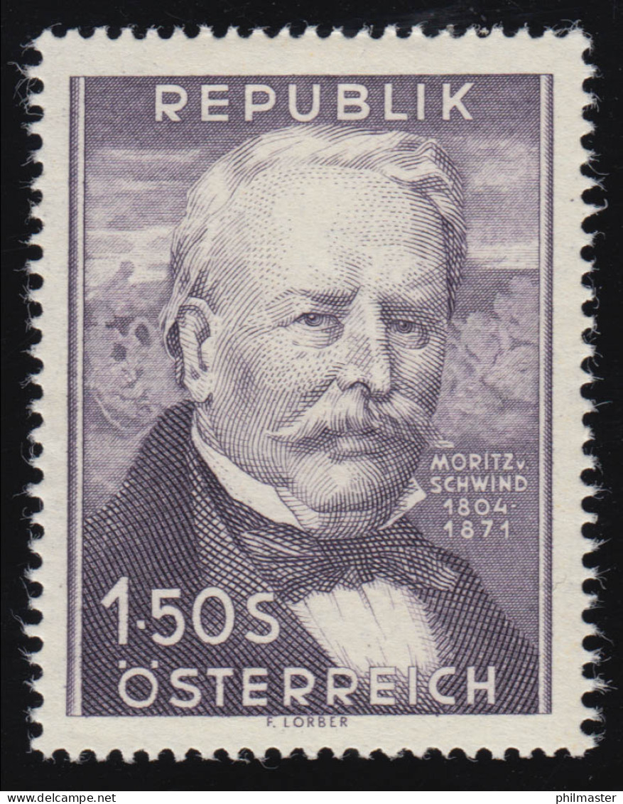 996 150. Geburtstag, Moritz Von Schwind (1804-1871) Maler, 1.50 S, Postfrisch ** - Unused Stamps