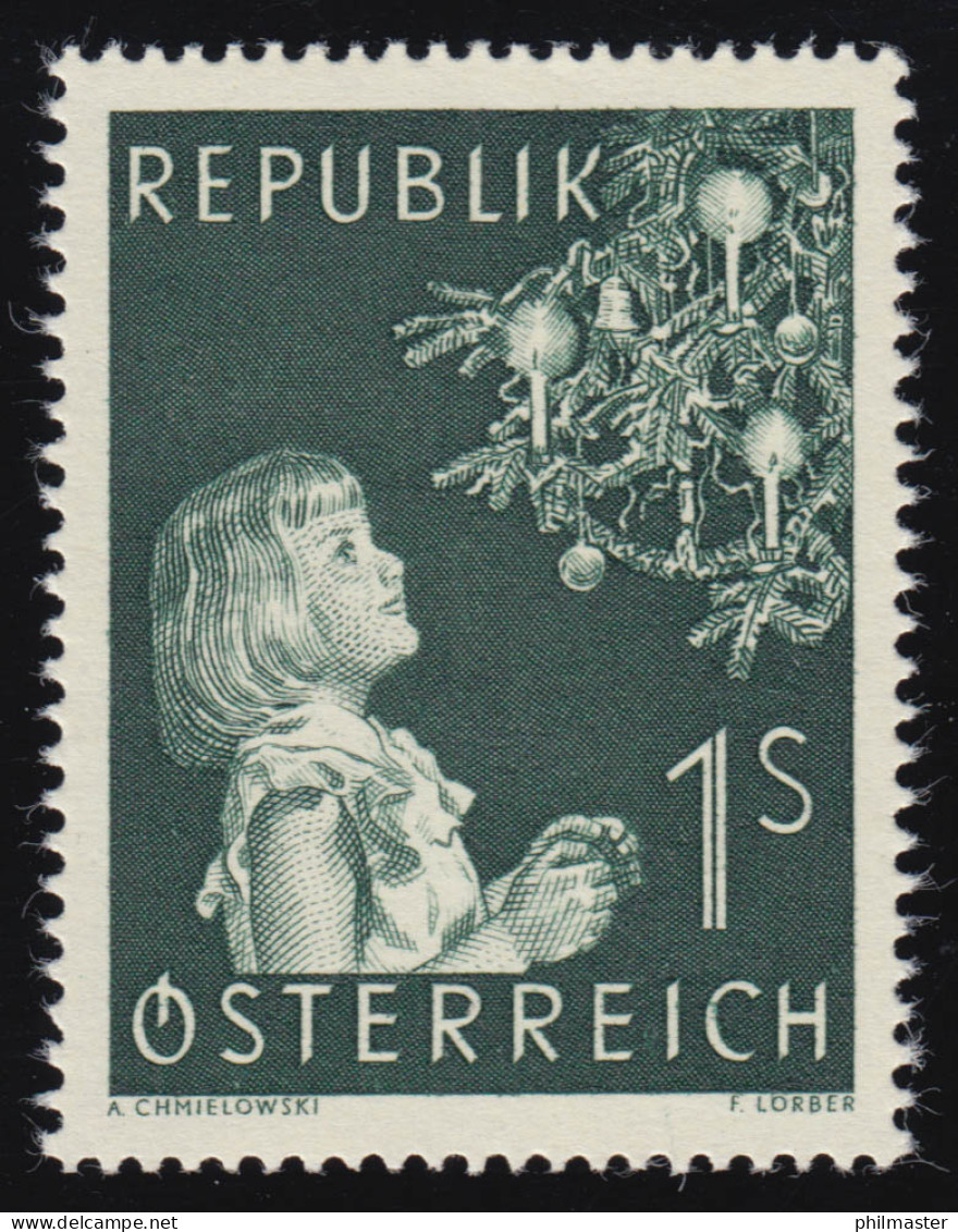 994 Weihnachten, Mädchen Vor Geschmücktem Christbaum, 1 S, Postfrisch ** - Unused Stamps