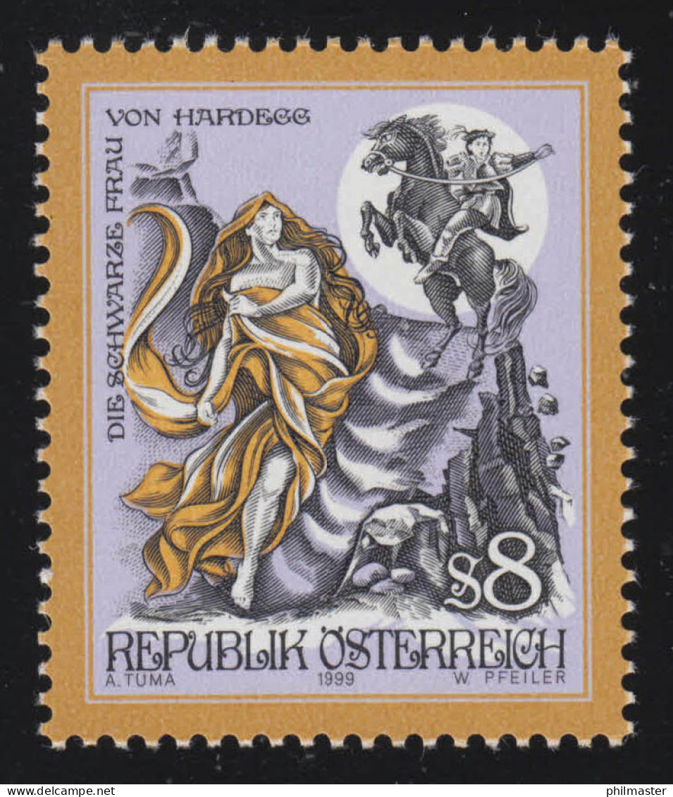 2273 Freimarke: Sagen & Legenden, "Die Schwarze Frau Von Hardegg", 8 S, ** - Ungebraucht