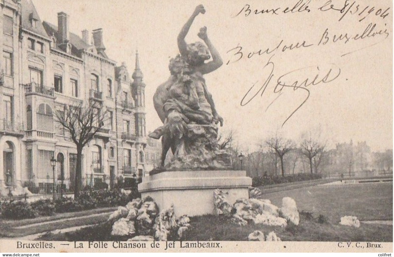 Bruxelles  -  La Fol Chanson De Jef Lambeaux - Monuments