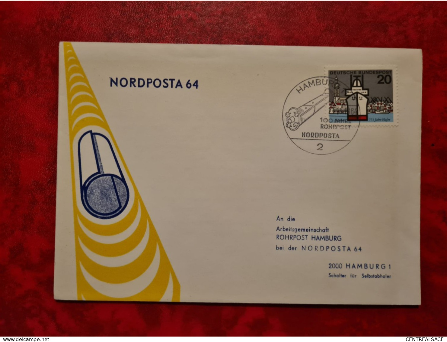 Lettre ALLEMAGNE 1964 HAMBURG NORDPOSTA 64 ROHRPOST - Other & Unclassified