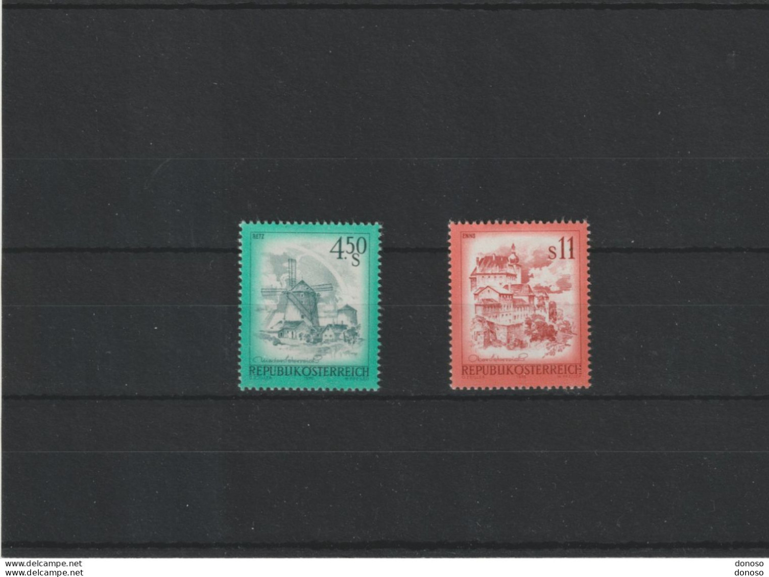 AUTRICHE 1976 Série Courante, Paysages  Yvert 1348-1349, Michel 1519-1520 NEUF** MNH Cote 5 Euros - Unused Stamps