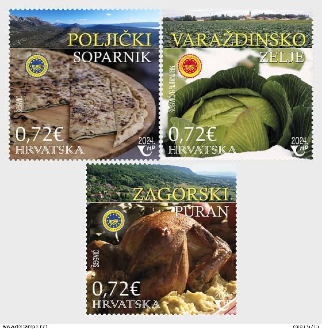 Croatia 2024 Croatian Protected Agricultural And Food Products Stamps 3v MNH - Croatie