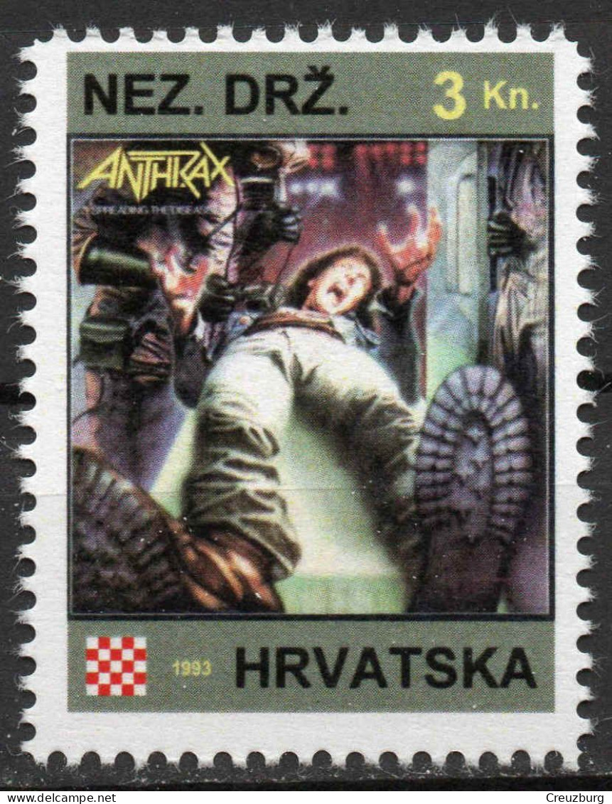 Anthrax - Briefmarken Set Aus Kroatien, 16 Marken, 1993. Unabhängiger Staat Kroatien, NDH. - Croatie