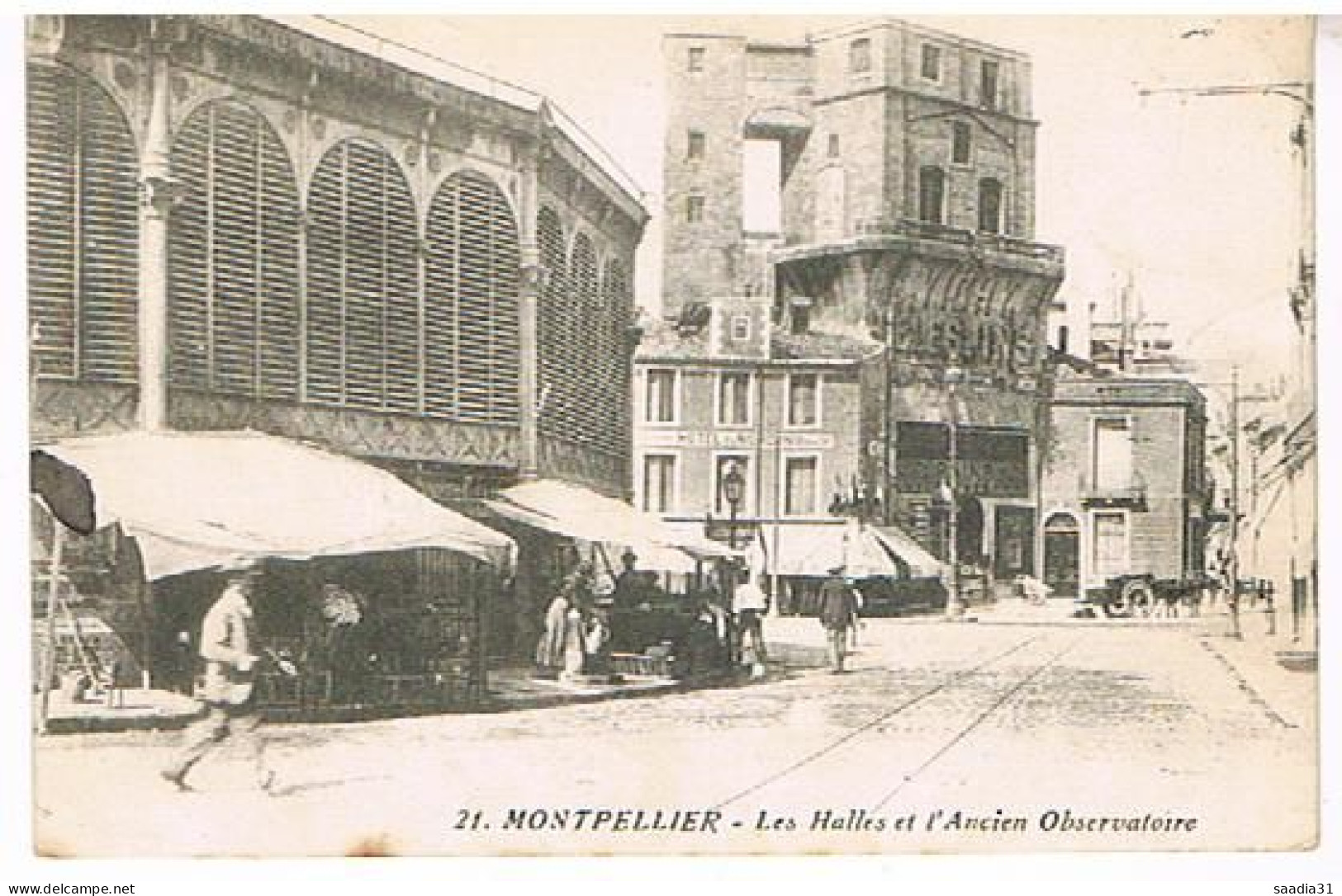 34 MONTPELLIER LES HALLES ET L ANCIEN OBSERVATOIRE - Montpellier