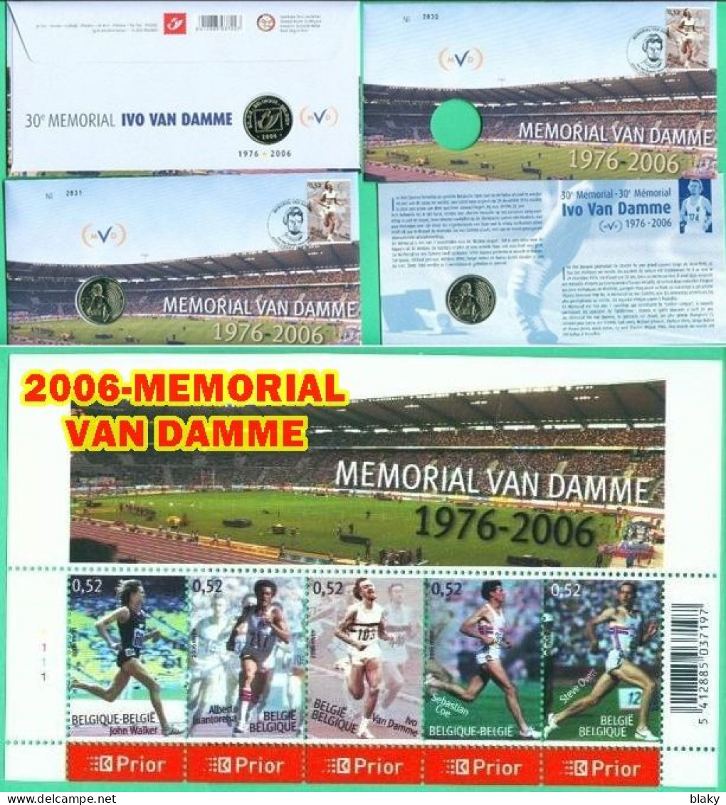 2006 30E MEMORIAL VAN DAMME 1976--2006 OBLITERE 4000 LIEGE- 1 FEUILLET-1 Numisletter - Numisletters