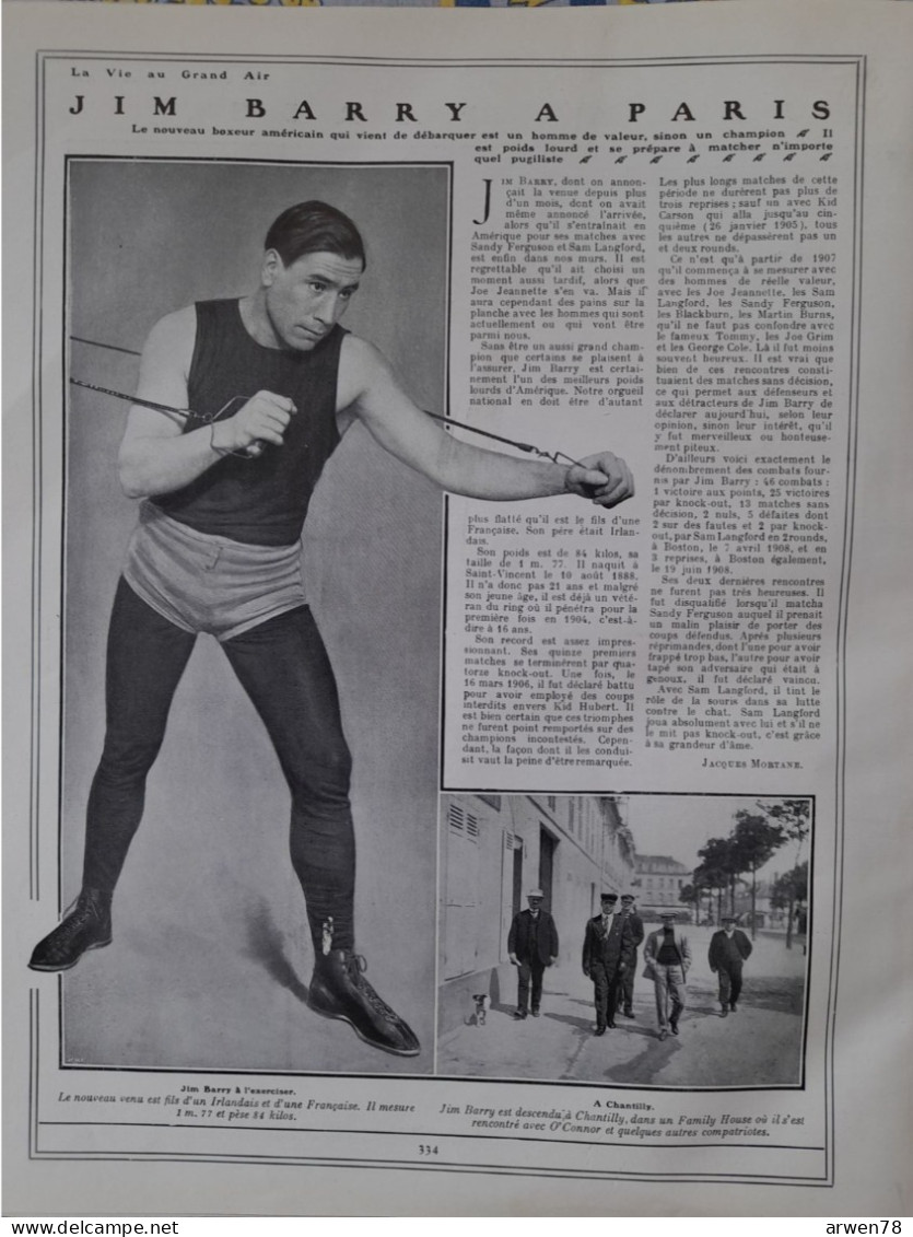 LA VIE AU GRAND AIR N° 557 /1909 PELOTE BASQUE A PARIS LE CRICKET VELO  MAJOR TAYLOR JOURNEE DES POULES A LONGCHAMP - 1900 - 1949