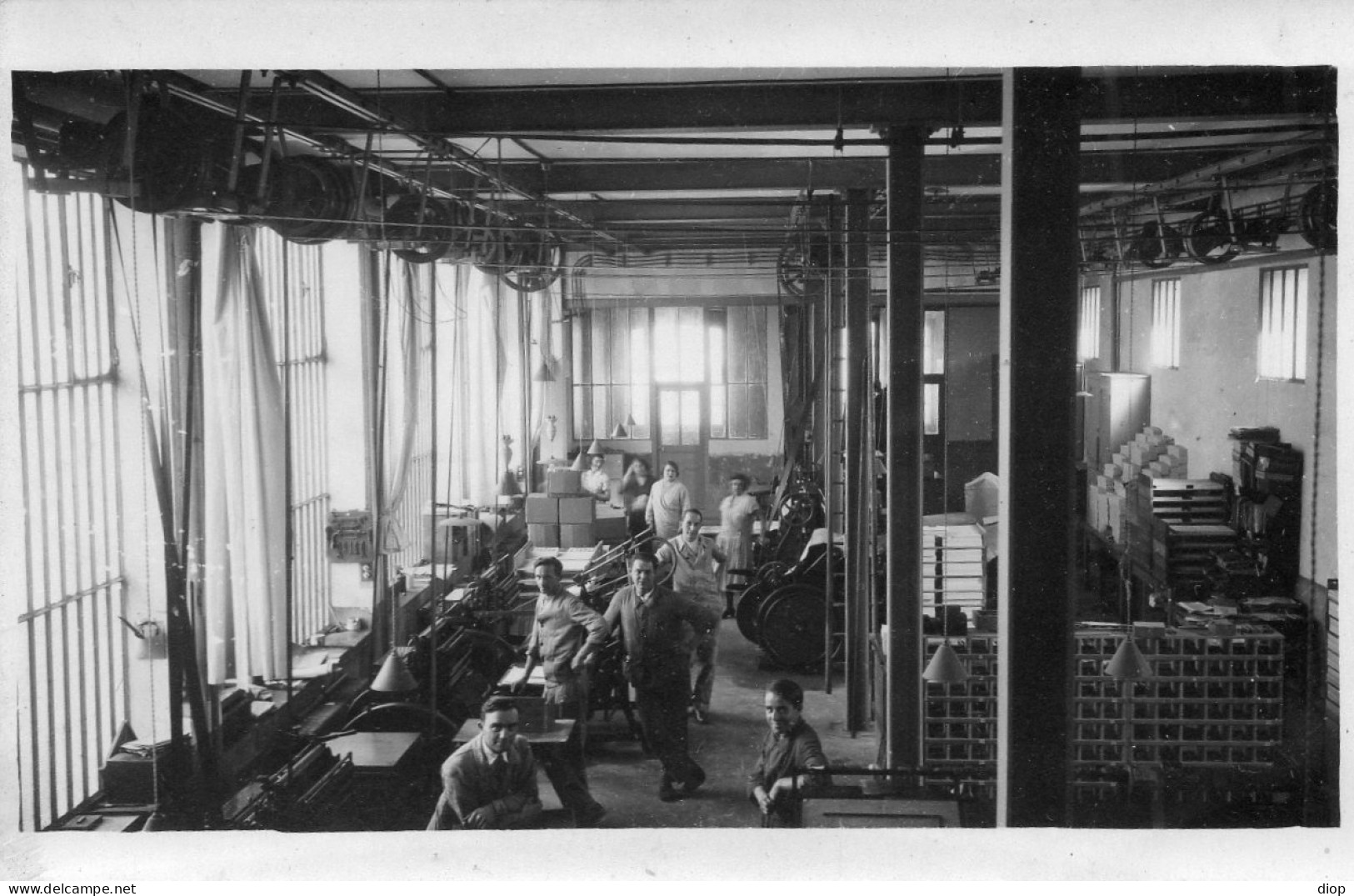 Photo Vintage Paris Snap Shop -homme Men Atelier Travail Work - Professions