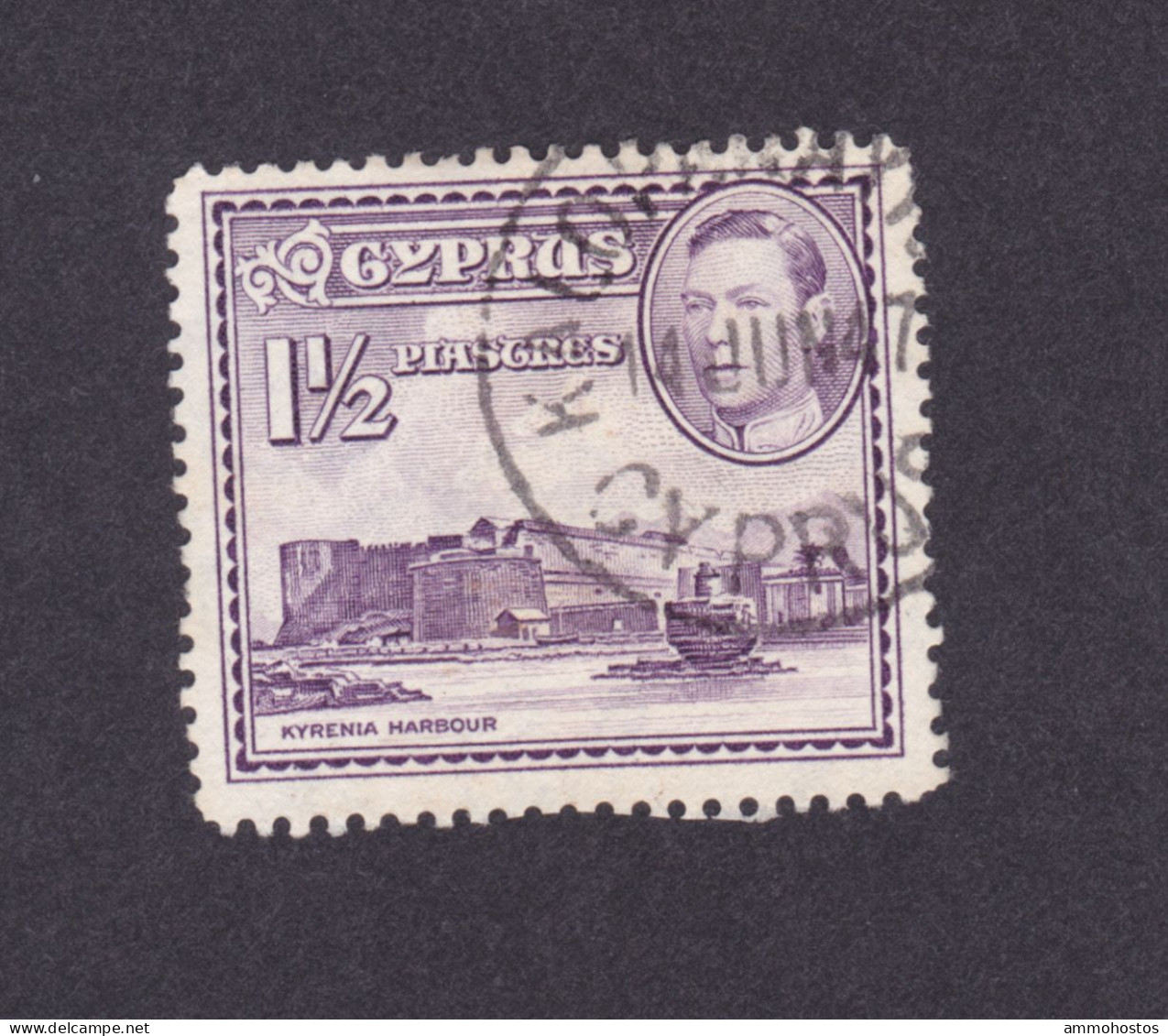 CYPRUS KGVI KALOPANAYIOTIS SINGLE  CIRCLE RURAL POSTMARK - Chipre (...-1960)