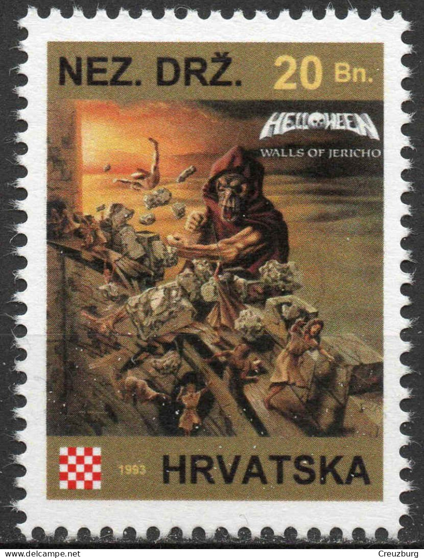 Helloween - Briefmarken Set Aus Kroatien, 16 Marken, 1993. Unabhängiger Staat Kroatien, NDH. - Croatie