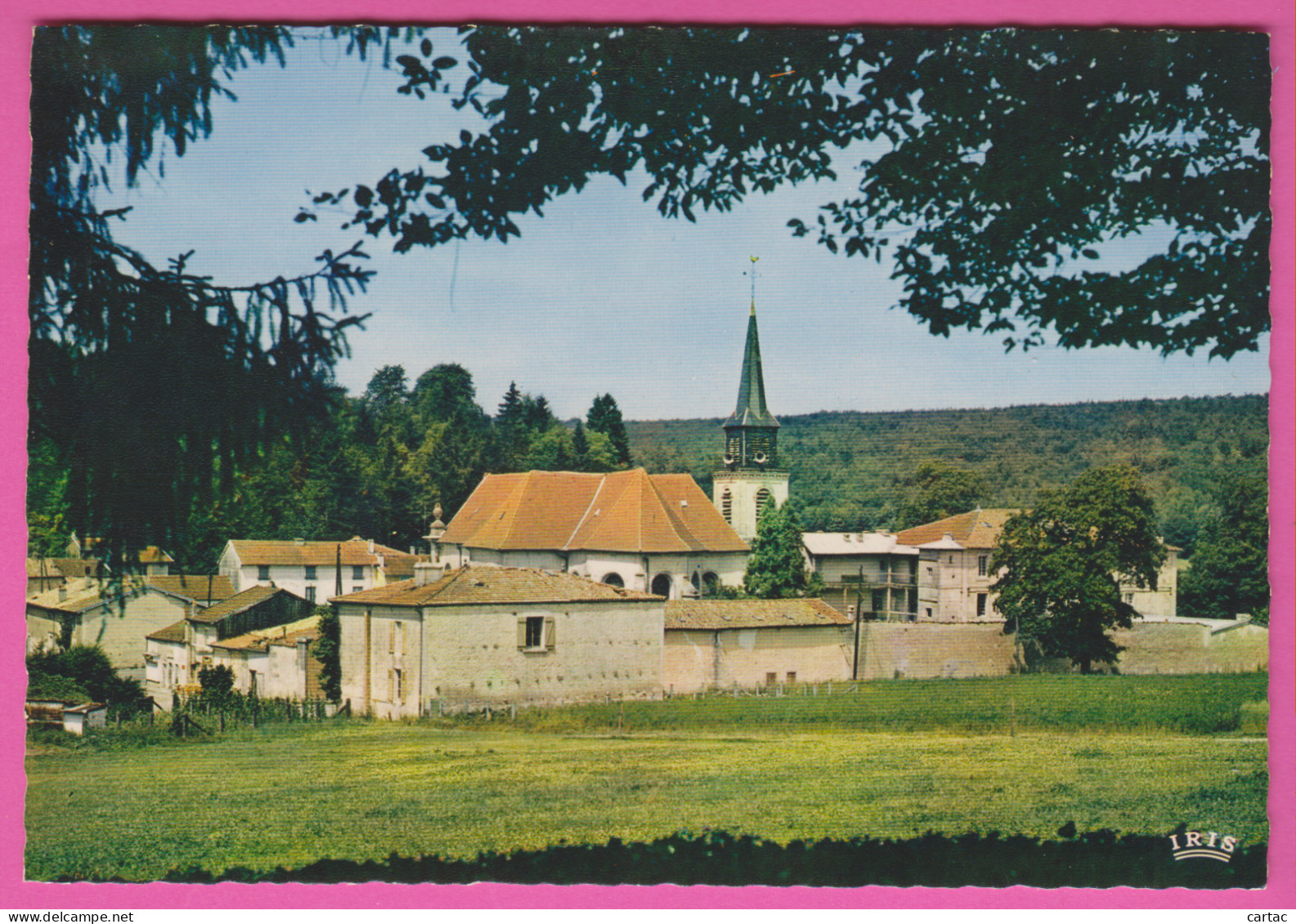 D55 - PÉLERINAGE DE BENOITE VAUX-VUE GÉNÉRALE SUR L'ÉGLISE ET LE COUVENT À PARTIR DU CALVAIRE-CPM Dentelée Grand Format - Autres & Non Classés