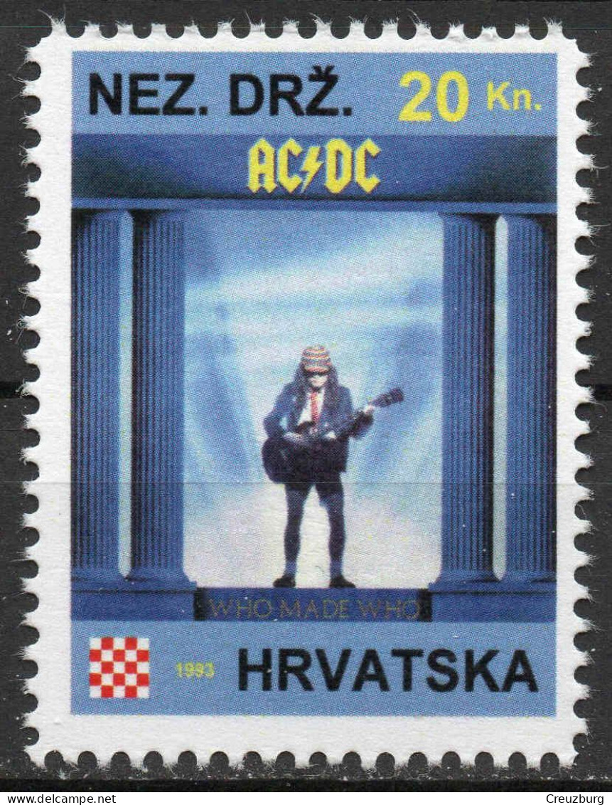 ACDC - Briefmarken Set Aus Kroatien, 16 Marken, 1993. Unabhängiger Staat Kroatien, NDH. - Croatie