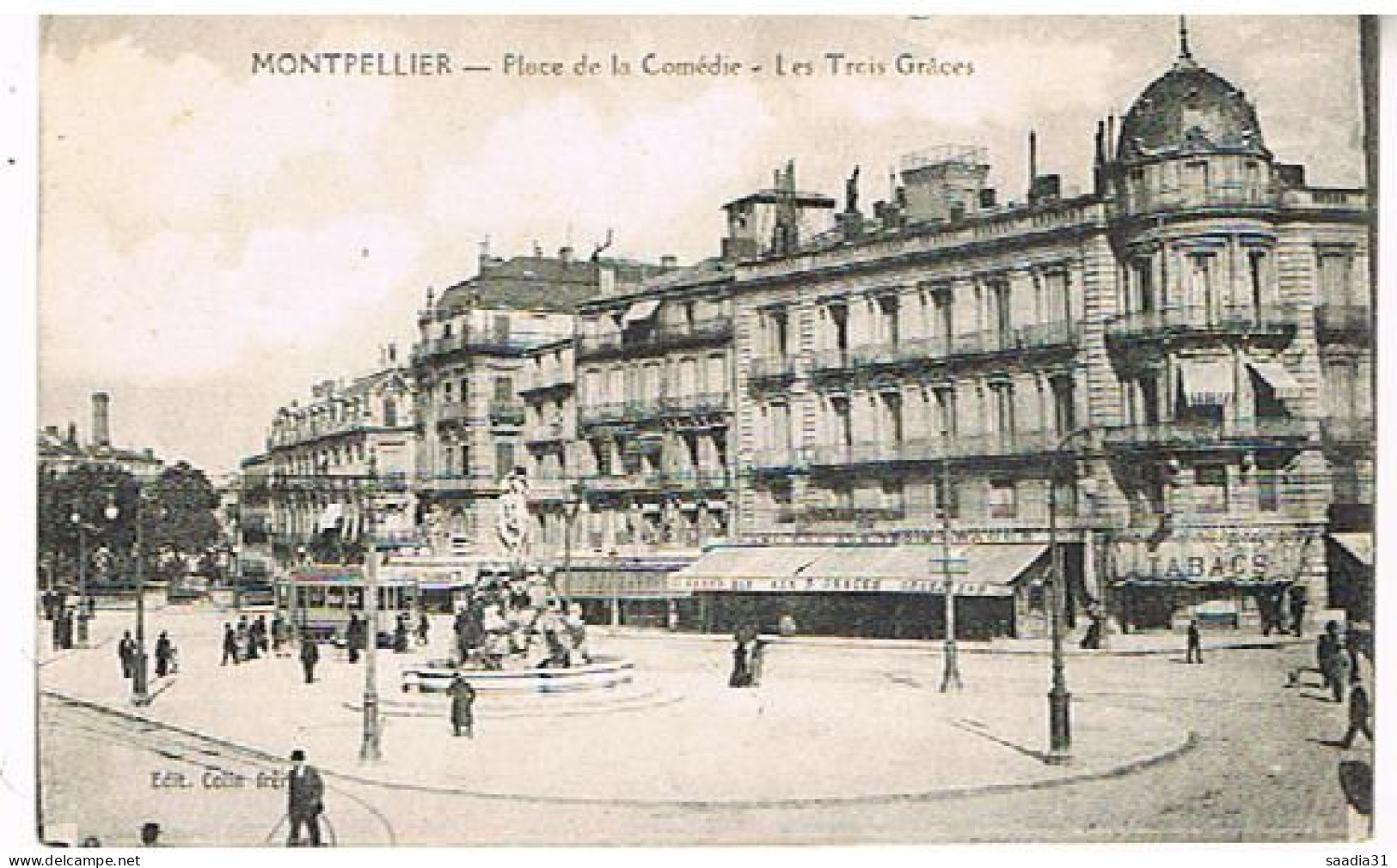 34  MONTPELLIER  PLACE DE LA COMEDIE LES TROIS GRACES - Montpellier