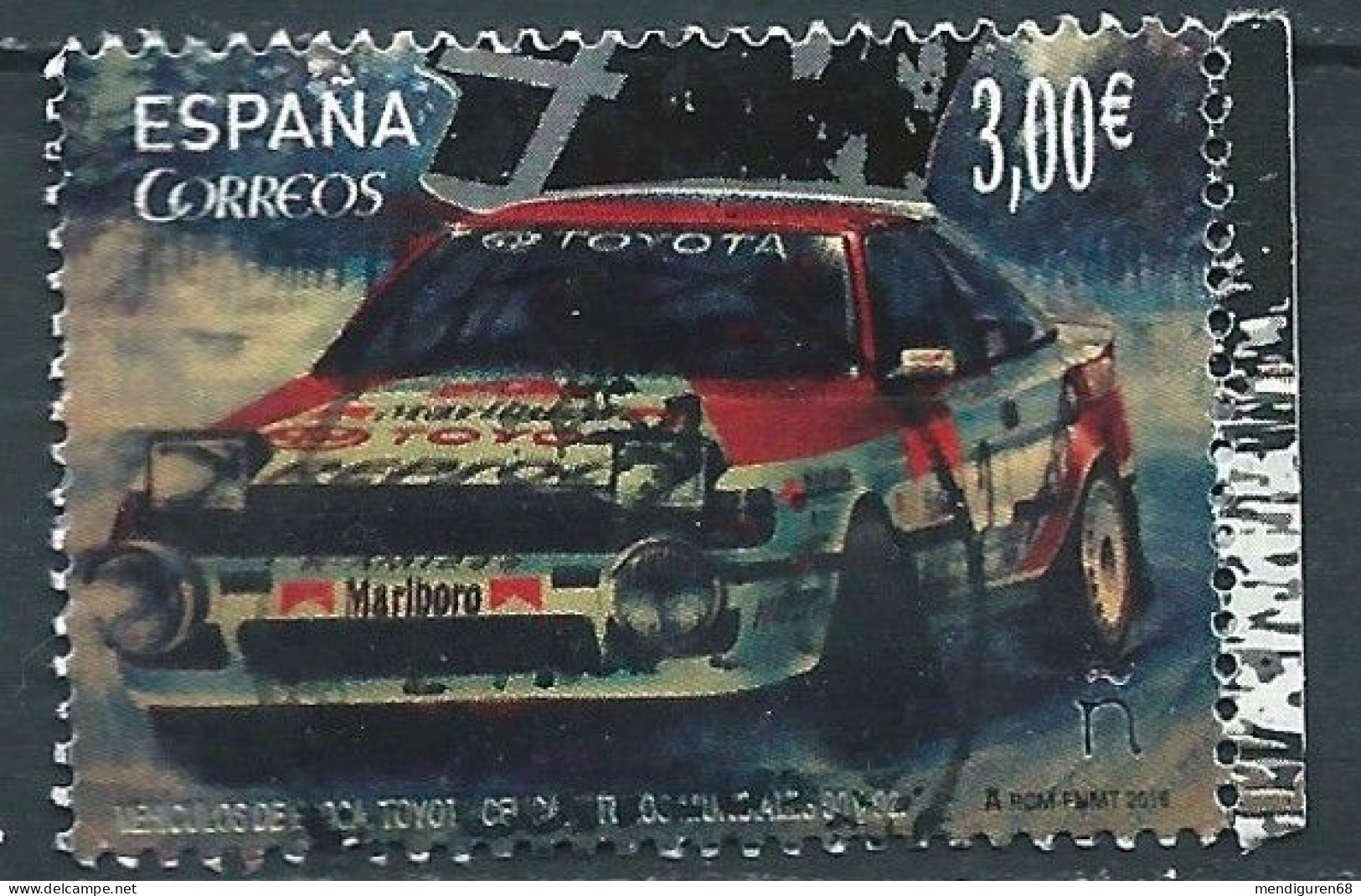 ESPAGNE SPANIEN SPAIN ESPAÑA 2016 FROM M/S CHAMPIONS CARS: CARLOS SAINZ USED ED 5085 MI 5104 YT 4809 SC 4148 - Used Stamps