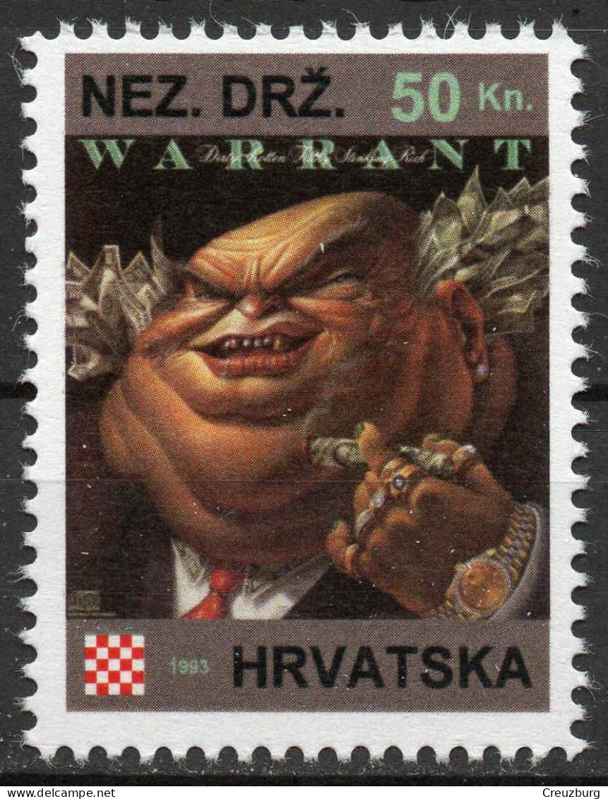Warrant - Briefmarken Set Aus Kroatien, 16 Marken, 1993. Unabhängiger Staat Kroatien, NDH. - Croacia
