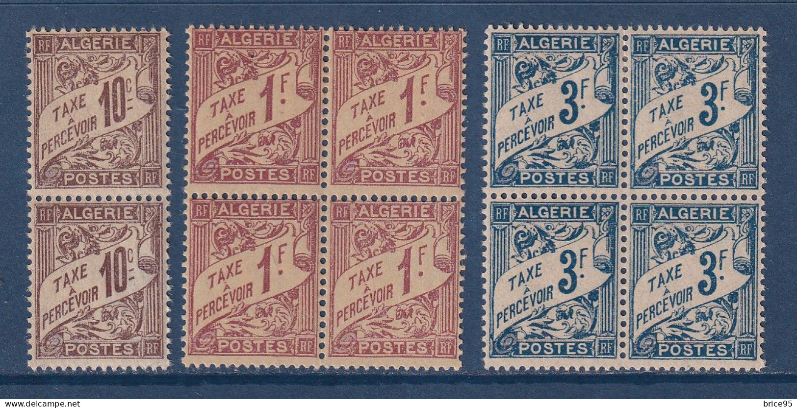 Algérie - Taxe - YT N° 2 Et 9 Et 11 ** - Neuf Sans Charnière - 1926 à 1928 - Unused Stamps