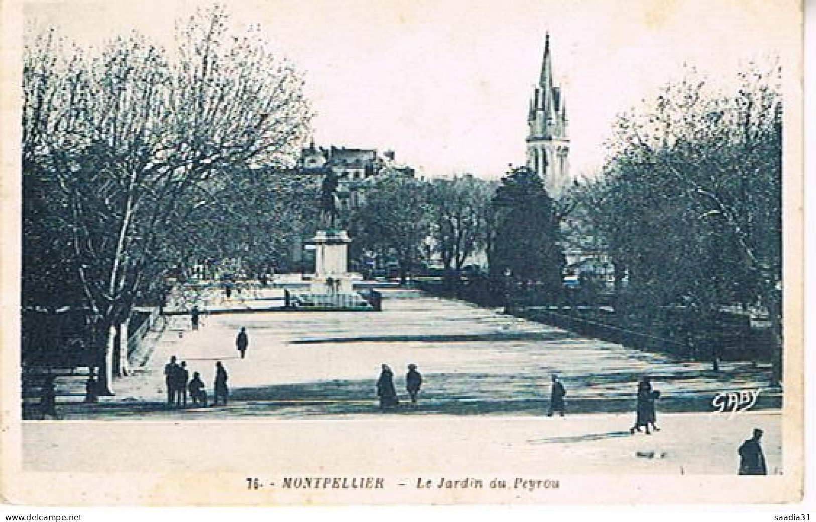 34  MONTPELLIER   LE JARDIN DE  PEYROU  1939 - Montpellier