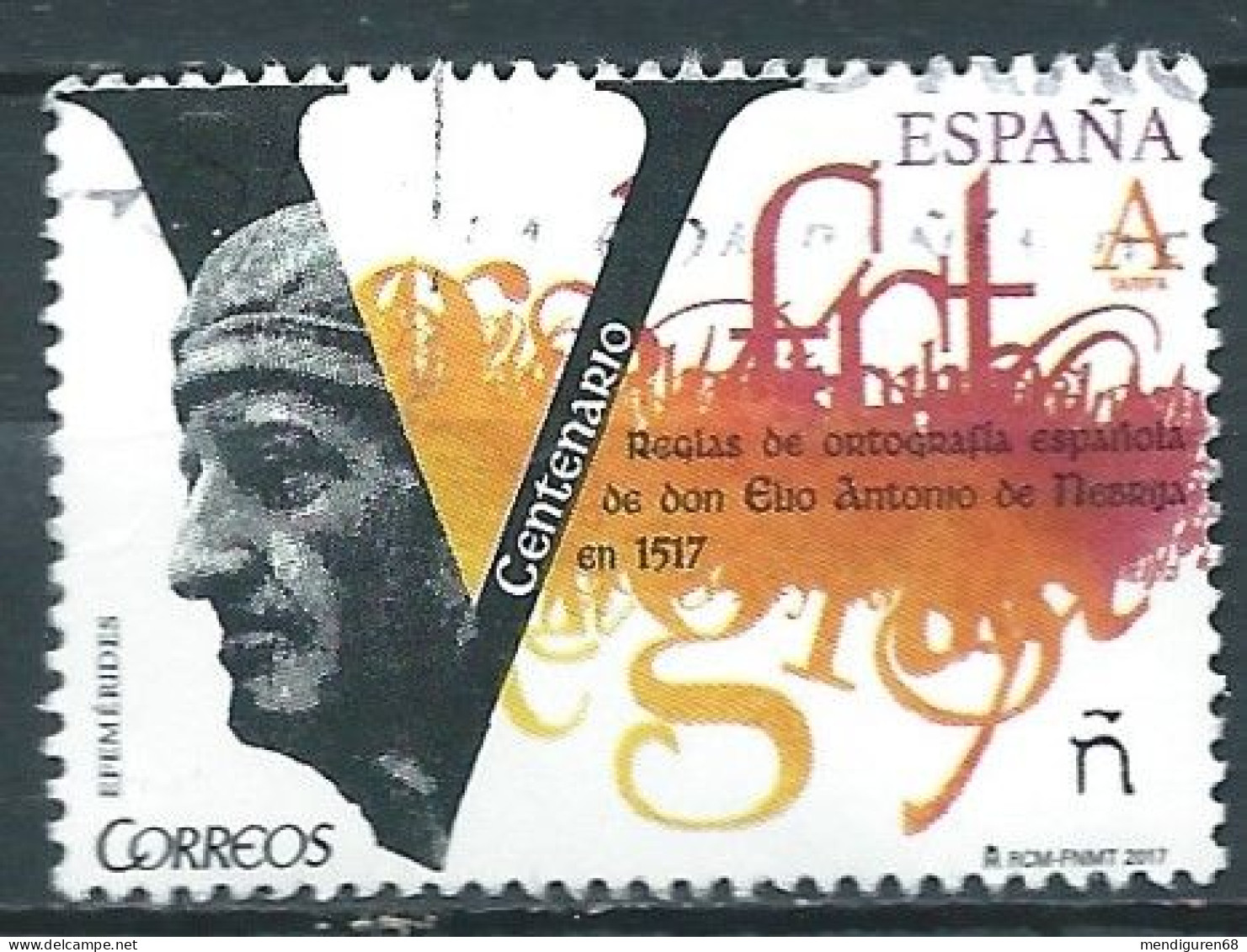 ESPAGNE SPANIEN SPAIN ESPAÑA 2017 V CENT ORTHOGRAPHY RULES REGLAS ORTOGRAFÍA USE ED 5113 YT 4828 MI 5123 SC 4174 SG 5103 - Used Stamps