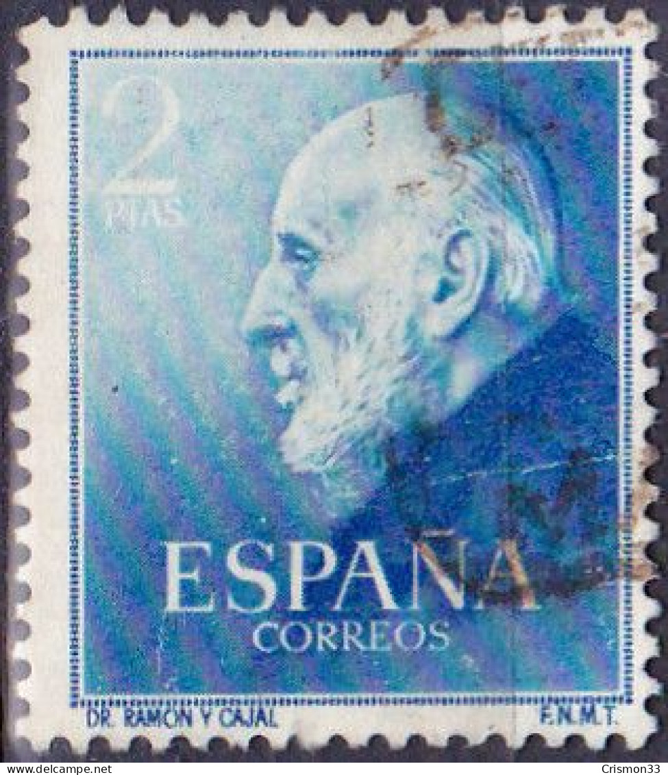 1952 - ESPAÑA - DOCTORES - SANTIAGO RAMON Y CAJAL- EDIFIL 1119 - Oblitérés