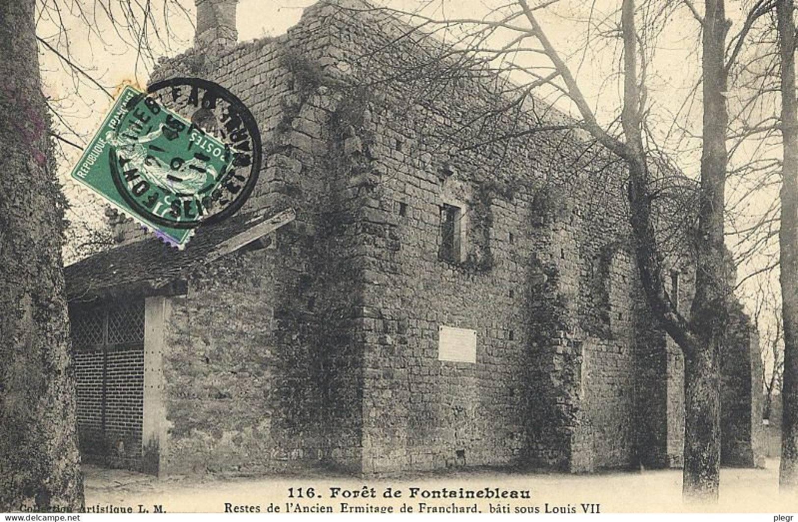 77186 01 62#1 - FORÊT DE FONTAINEBLEAU - RESTES DE L'ANCIEN ERMITAGE DE FRANCHARD - Fontainebleau