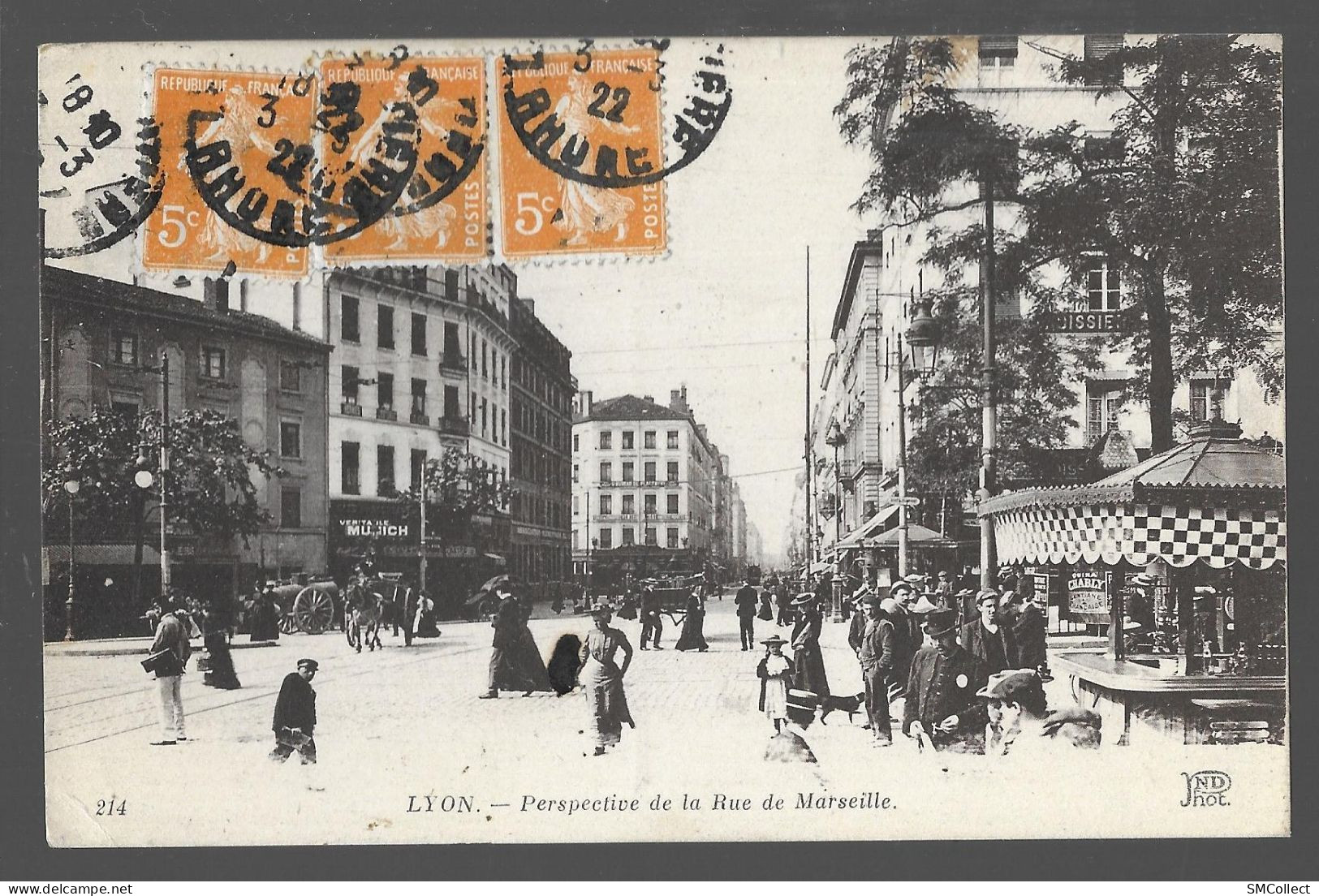 Lyon, Perspective De La Rue De Marseille (A17p51) - Lyon 7