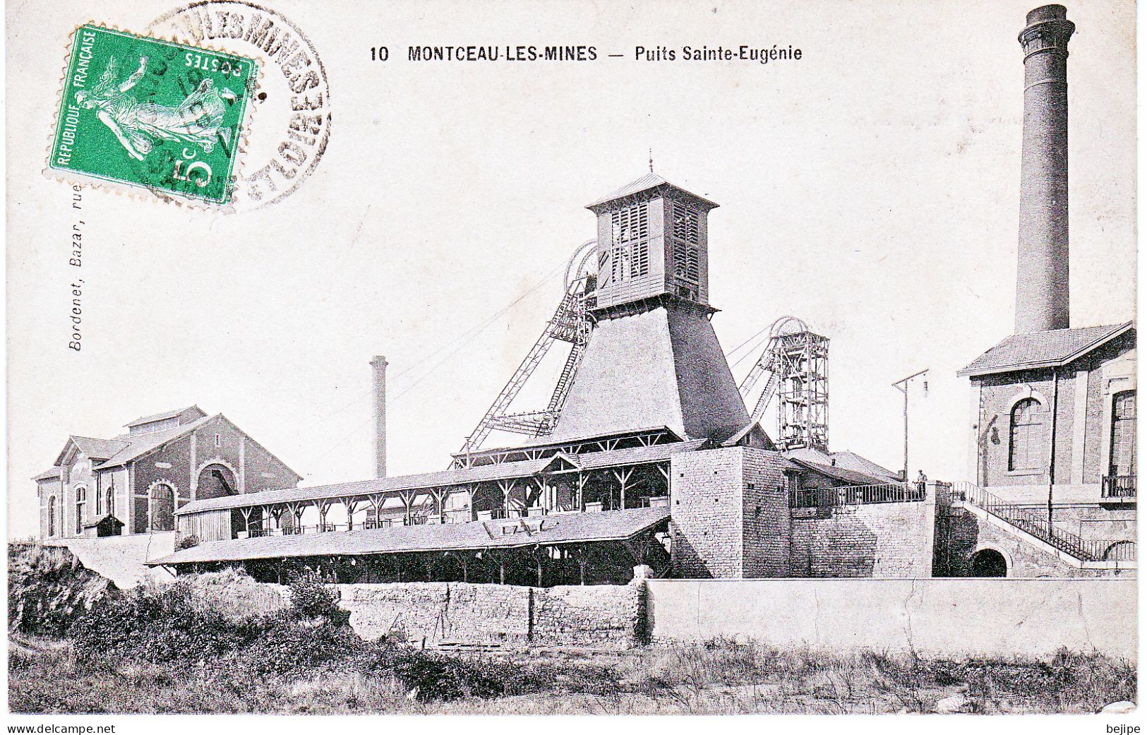 71 Saone Et Loire MONTCEAU LES MINES Puits Ste Eugénie (Mines Charbon) - Montceau Les Mines