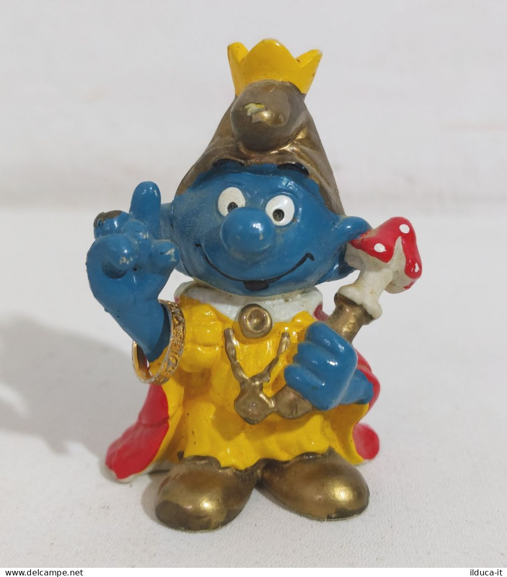 70577 Action Figure - Puffo Re Con Bracciale - Schleich 1978 Peyo - Smurfs