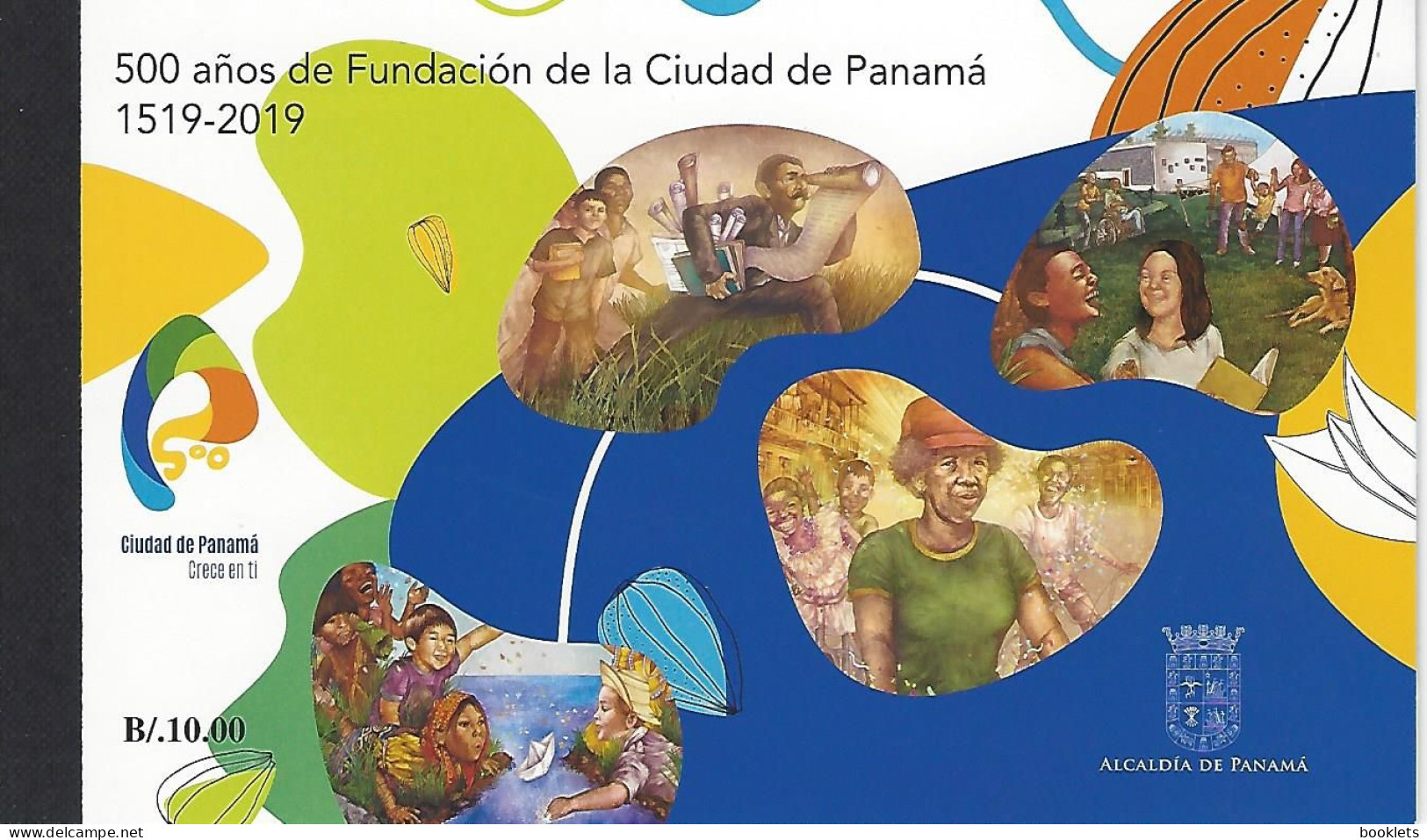 PANAMA, 2019, Booklet 4, Prestige Booklet  - Panama City 1519 - 2019 - Panamá