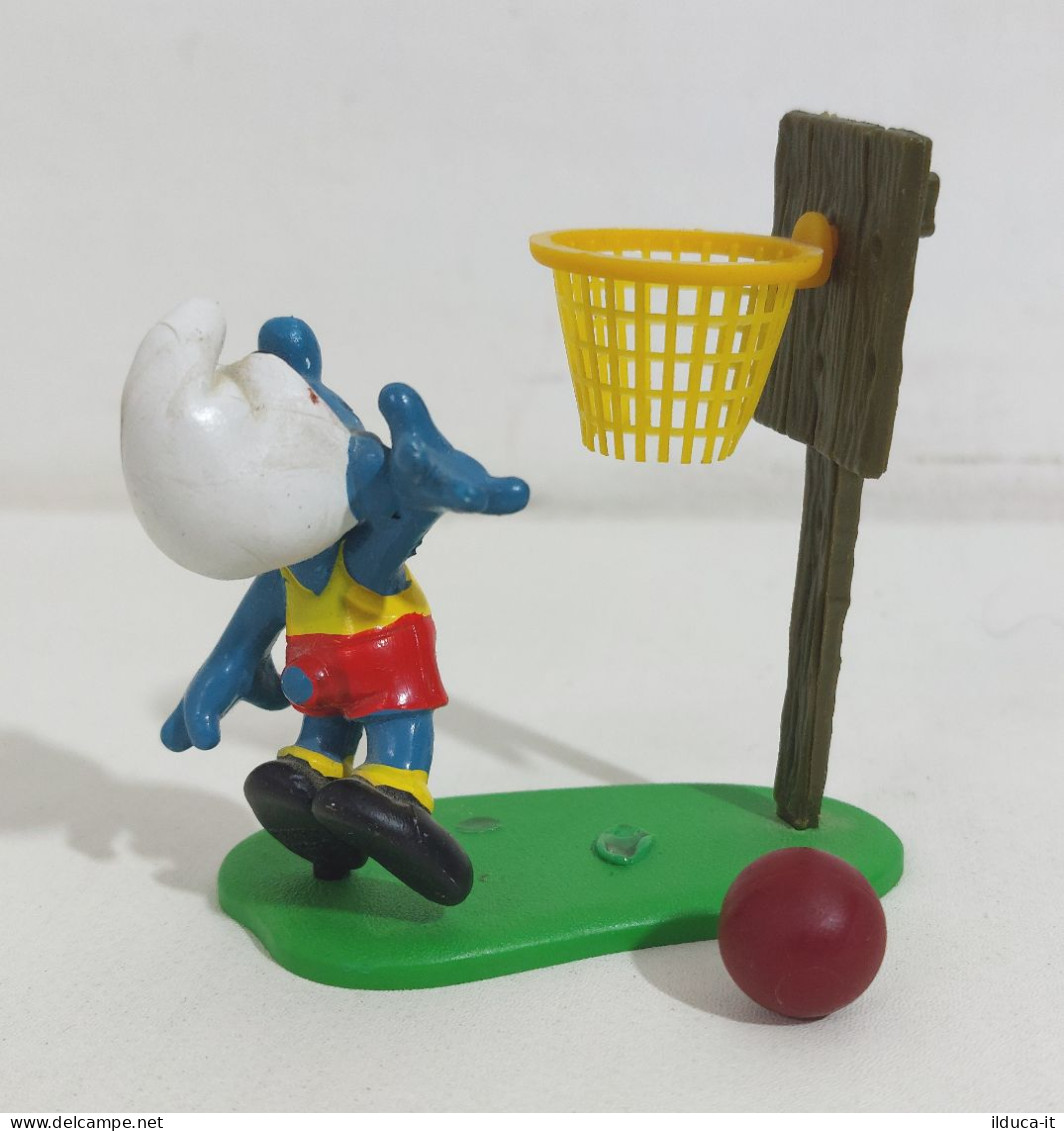 70578 Action Figure - Puffo Basket - Schleich 1980 Peyo - I Puffi