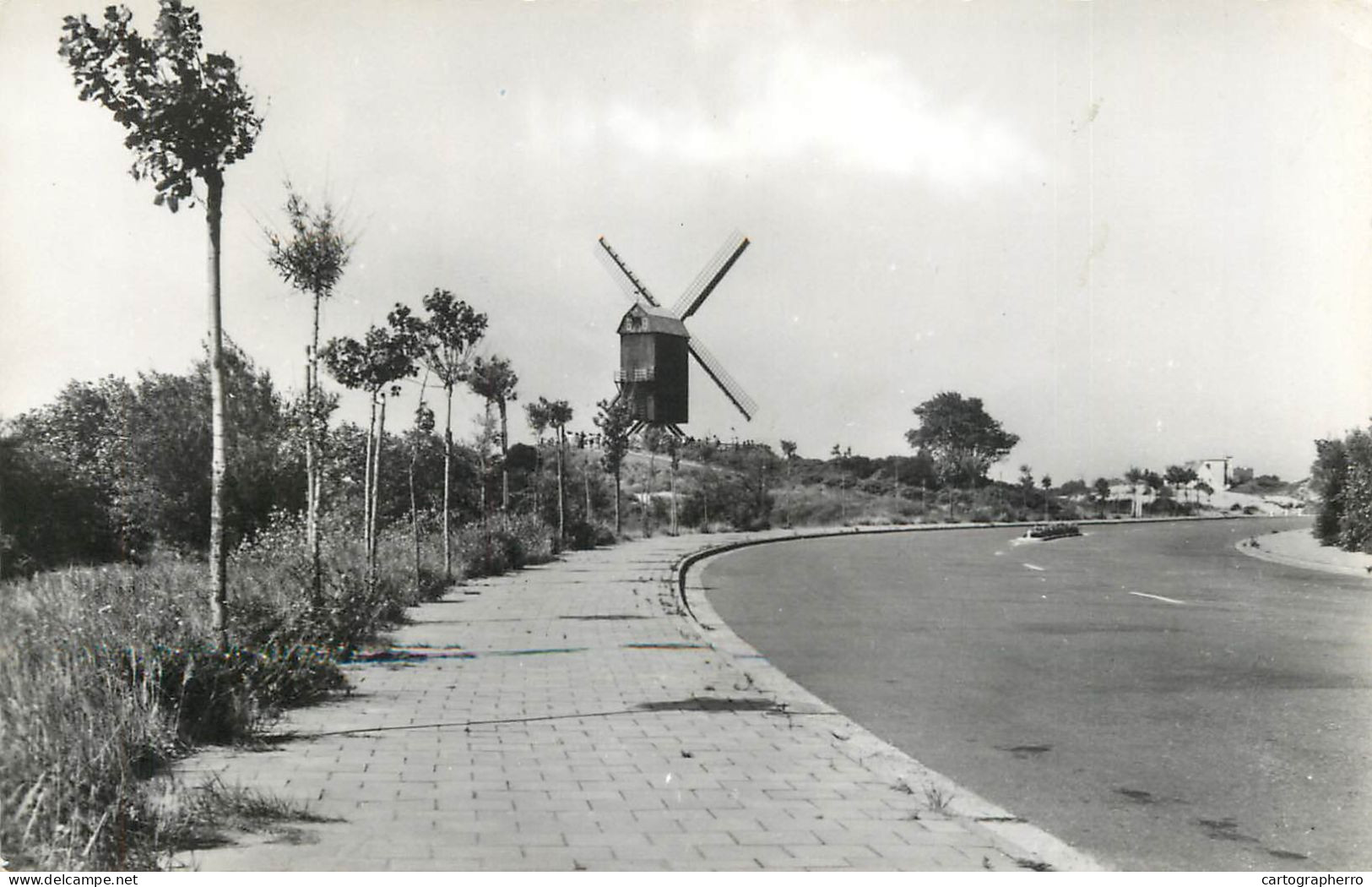 Postcard Belgium St. Idesbald Windmill - Koksijde