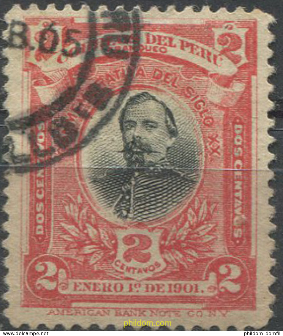 709501 USED PERU 1901 SERIE CONMEMORATIVA - Pérou